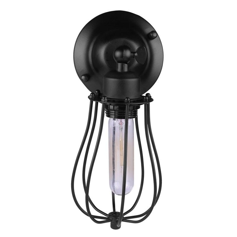 Industrielle Tropfenkäfig-Wandlampe