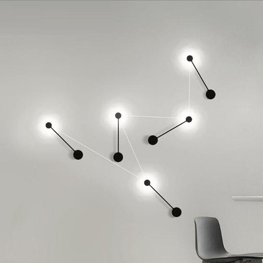 Cyrus - Minimalistische Runde Art-Deco LED-Wandlampe